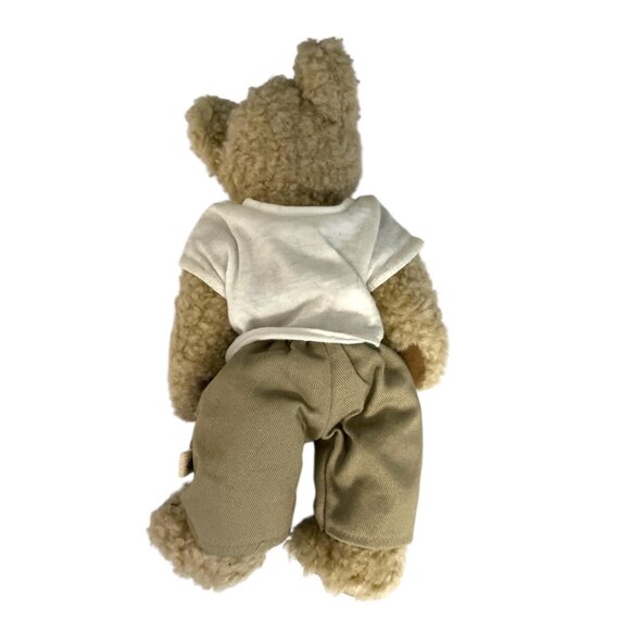 Geo Pals Cotton Corps Teddy Bear – 9” Plush – Khaki Pants & T-Shirt – Vintage 19 - Picture 4 of 5